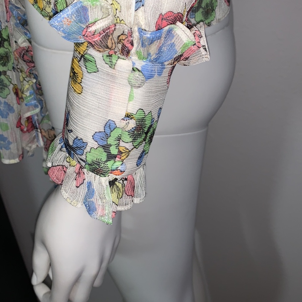 Alexis Intermix *Missie* Floral Wrap Crop Top Blouse … Gem